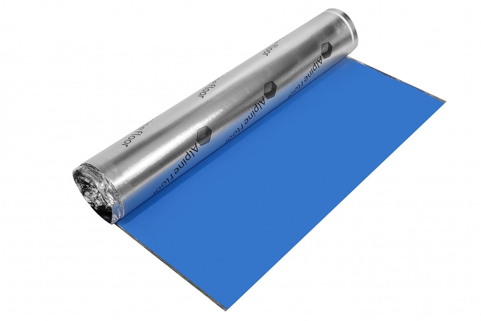 Подложка ALPINE FLOOR Silver Foil Blue EVA 10000*1000*1,5 мм